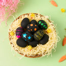 12Pcs 2.3in Easter Plastic Eggs With Scratchable Surface, Empty Eggs Fillable