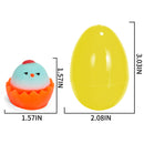 12Pcs 3.03in Mochi Chicken Squishy Toy Prefilled Easter Eggs for Easter Egg Hunt