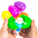 12Pcs 3.03in Mochi Chicken Squishy Toy Prefilled Easter Eggs for Easter Egg Hunt