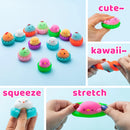 12Pcs 3.03in Mochi Chicken Squishy Toy Prefilled Easter Eggs for Easter Egg Hunt