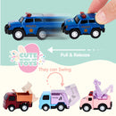 12Pcs 3.15in Prefilled Eggs with Die-Cast Pull Back Cars for Easter Egg Hunt