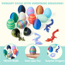 12 Pcs 3D Printed Dragon Eggs Toys for Easter Party, Egg Hunt & Classroom Prizes