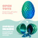 12 Pcs 3D Printed Articulated Dragon Eggs for Easter Party Favors, Egg Hunt & Classroom Prizes