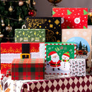 12Pcs 4 Size 12 Christmas Tone Pattern Designs Assorted Wrap Gift Set of Boxes