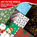 12Pcs 4 Size 12 Christmas Tone Pattern Designs Assorted Wrap Gift Set of Boxes