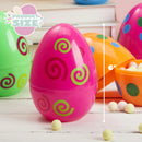 12Pcs 5.5in Colorful Printed Fillable Giant Easter Egg Shells
