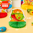 12Pcs Cinco de Mayo Honeycomb Table Centerpieces