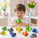 12Pcs Easter Eggs Prefilled with Car Robot Toys For Kids Easter Party Favors