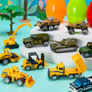 12Pcs Easter Eggs Prefilled with Die-cast Vehicles For Kids Easter Hunt Party Favors