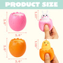 12Pcs Easter Eggs Squishy Bunny Chicks Squishy Stress Relief Toys