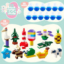 12 Pcs Easter Eggs with Building Blocks for Kids Party & Hunt