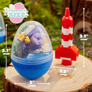 12 Pcs Easter Eggs with Building Blocks for Kids Party & Hunt