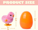 12 Pcs Easter Eggs with Wind-up Toys for Kids Party & Classroom
