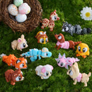12Pcs  Eggs Prefilled with 3D Printed Big Eye Animal Toys For Kids Party Favors