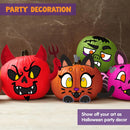 12 Pcs Halloween 3D Pumpkin Decorating Kit, DIY Crafts for Kids