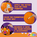 12 Pcs Halloween 3D Pumpkin Decorating Kit, DIY Crafts for Kids