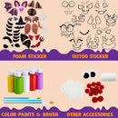 12 Pcs Halloween 3D Pumpkin Decorating Kit, DIY Crafts for Kids