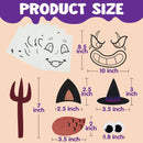 12 Pcs Halloween 3D Pumpkin Decorating Kit, DIY Crafts for Kids