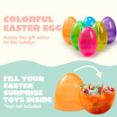 12Pcs Jumbo Clear Plastic Easter Egg Shells 7in