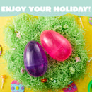 12Pcs Jumbo Clear Plastic Easter Egg Shells 7in