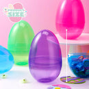 12Pcs Jumbo Clear Plastic Easter Egg Shells 7in
