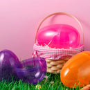 12Pcs Jumbo Clear Plastic Easter Egg Shells 7in