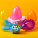 12Pcs Jumbo Clear Plastic Easter Egg Shells 7in