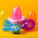 12Pcs Jumbo Clear Plastic Easter Eggs Fillable Hunt Basket Stuffers