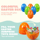 12Pcs Jumbo Marble Fillable Plastic Easter Eggs Hunt Basket Stuffers