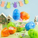 12Pcs Jumbo Marble Fillable Plastic Easter Eggs Hunt Basket Stuffers