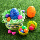 12Pcs Jumbo Marble Fillable Plastic Easter Eggs Hunt Basket Stuffers