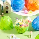 12Pcs Jumbo Marble Fillable Plastic Easter Eggs Hunt Basket Stuffers