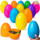 12Pcs Jumbo Plastic Easter Eggs Bright Colors Hunt Basket Stuffers
