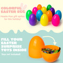 12Pcs Jumbo Plastic Easter Eggs Bright Colors Hunt Basket Stuffers