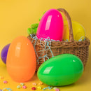 12Pcs Jumbo Plastic Easter Eggs Bright Colors Hunt Basket Stuffers