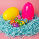 12Pcs Jumbo Plastic Easter Eggs Bright Colors Hunt Basket Stuffers