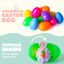 12Pcs Pre-Filled Easter Eggs with Animal Pop Balls for Kids Easter Egg Hunt