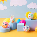 12Pcs Pre-Filled Easter Eggs with Animal Pop Balls for Kids Easter Egg Hunt