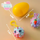 12Pcs Pre-Filled Easter Eggs with Animal Pop Balls for Kids Easter Egg Hunt