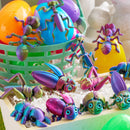 12 Pcs Prefilled Easter Eggs with 3D Printed Insects Toys