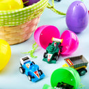 12Pcs 3.2in Pull Back Cars Prefilled Easter Eggs for Easter Egg Hunt