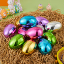 12Pcs Shiny Metallic Fillable Easter Eggs