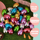 12Pcs Shiny Metallic Fillable Easter Eggs