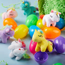 12Pcs Unicorn Plush Toys Prefilled Easter Eggs 2.25in