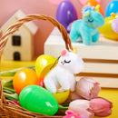 12Pcs Unicorn Plush Toys Prefilled Easter Eggs 2.25in