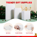 12 Pcs White Cardboard Xmas Gift Boxes include 6 Medium Size Boxes for Shirts