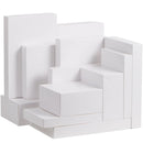 12 Pcs White Cardboard Xmas Gift Boxes include 6 Medium Size Boxes for Shirts