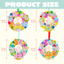 12 Sets Easter Wreath DIY Foam Craft Kit for Kids Party Activities