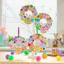12 Sets Easter Wreath DIY Foam Craft Kit for Kids Party Activities
