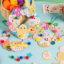 12 Sets Easter Wreath DIY Foam Craft Kit for Kids Party Activities